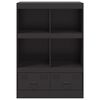 vidaXL Highboard Black 67x39x95 cm Steel
