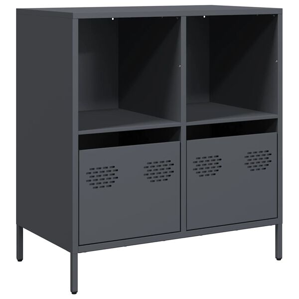 vidaXL Sideboard Anthracite 68x39x73.5 cm Cold-rolled Steel