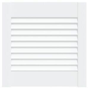 vidaXL Louvred doors with Door White 39.5 x 39.4 cm Solid Pine Wood