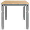 vidaXL Dining Table Corona Grey 160x80x75 cm Solid Wood Pine