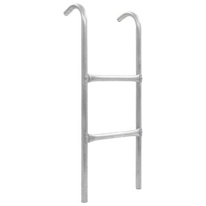 vidaXL Trampoline Ladder | Silver | Galvanized Steel | Small | Durable