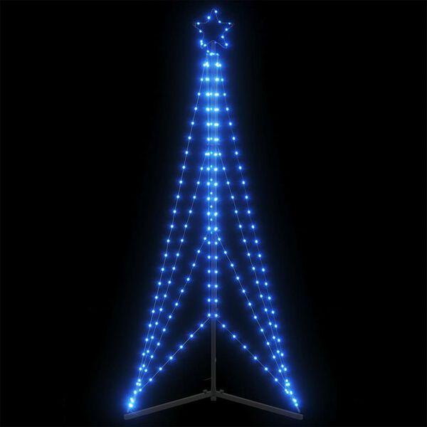 vidaXL LED Christmas Tree 363 LEDs Blue 182 cm