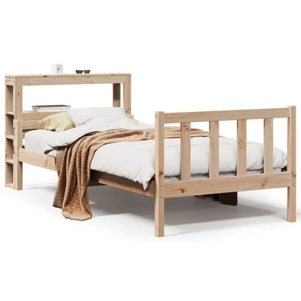 vidaXL Bed Frame without Mattress 100x200 cm Solid Wood Pine