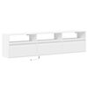 vidaXL TV Wall Cabinet with LED White 180x31x45 cm