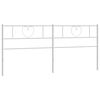 vidaXL Metal Replace Headboard White 193 cm