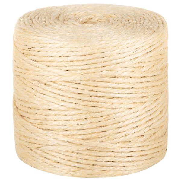 vidaXL Rope 100% Sisal 4 mm 500 m