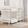 vidaXL Bunk Bed without Mattress White 75x190 cm Small Single Solid Wood Pine