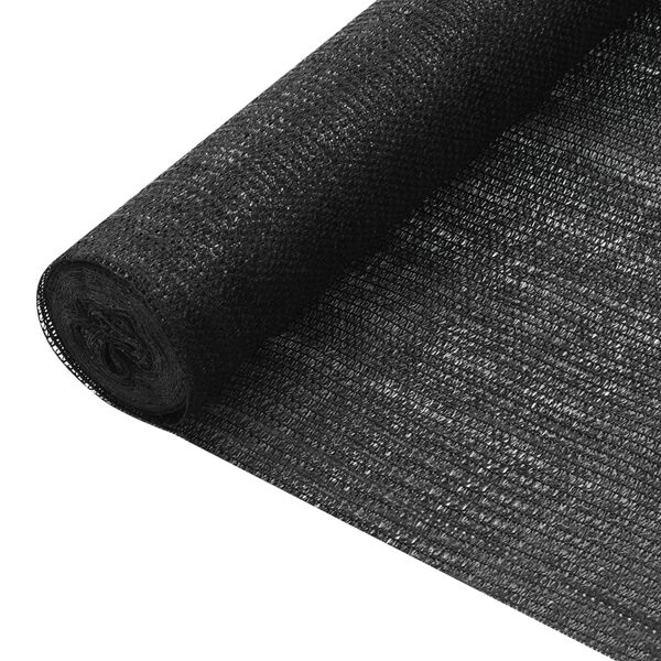 vidaXL Privacy Net Black 2x25 m HDPE 75 g/m&sup2;