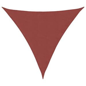 vidaXL Sunshade Sail Oxford Fabric Triangular 3.6x3.6x3.6 m Terracotta