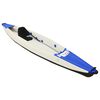 vidaXL Inflatable Kayak Blue 375x72x31 cm Polyester