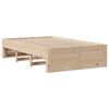 vidaXL Bed Frame without Mattress with Drawers 135x190 cm Double Solid Wood Pine
