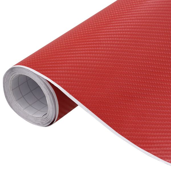 vidaXL Car Films 2 pcs 4D Red 100x150 cm