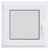 vidaXL Basement Window "RISOR" 60x60 cm Tilt&Turn DIN Left White