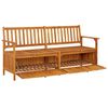 vidaXL Storage Bench 170 cm Solid Wood Acacia