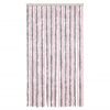 vidaXL Fly Curtain Silver Grey and Pink 100x220 cm Chenille