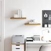 vidaXL Wall Shelf 2 pcs Beige 50 x 23 x 4 cm Engineered Wood