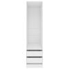 vidaXL Wardrobe with Drawers White 50x50x200 cm Engineered Wood