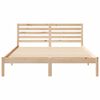 vidaXL Bed Frame with Headboard Brown 140 x 200 cm Solid Pine Wood