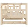 vidaXL Pull-out Day Bed without Mattress Solid Wood Pine 2x(80x200) cm