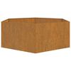 vidaXL Planter Rusty 138x120x45 cm Corten Steel