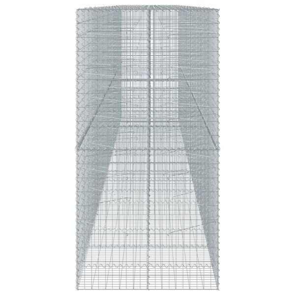 vidaXL Gabion Basket with Cover 850x100x200 cm Galvanised Iron