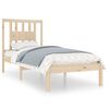 vidaXL Bed Frame without Mattress Solid Wood Single