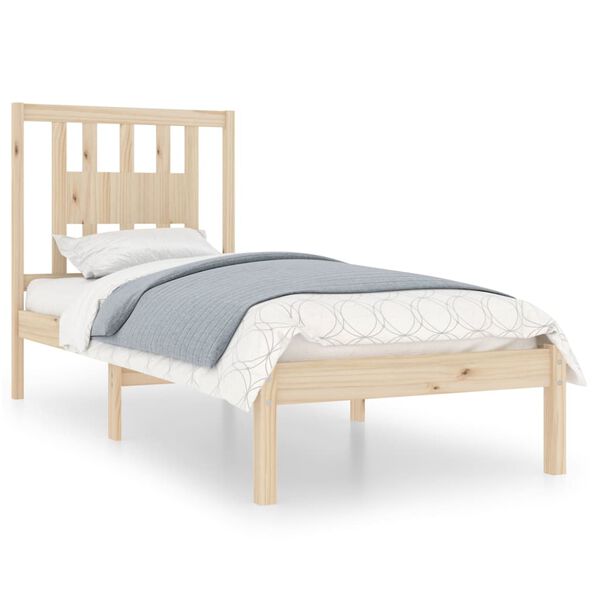 vidaXL Bed Frame without Mattress Solid Wood Single