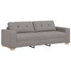 vidaXL Sofa 3 pcs Taupe Fabric