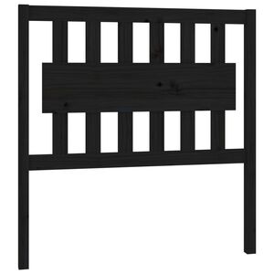 vidaXL Bed Headboard Black 95.5x4x100 cm Solid Wood Pine
