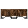 vidaXL TV Cabinet Smoked Oak 122x34x41 cm Engineered Wood