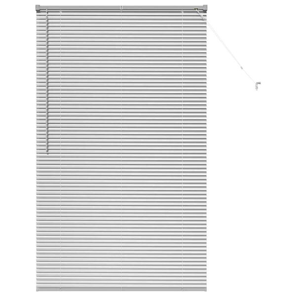 vidaXL Venetian Blinds Height Adjustable Silver 175 x 105 cm Aluminium