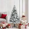 vidaXL Artificial Christmas Tree with 150 LEDs with Stand White 150 cm
