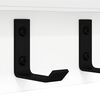 vidaXL Wall-Mounted Coat Rack Wall-mounted White 100 x 10.5 x 10.5 cm