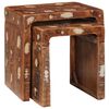 vidaXL End Tables Brown Solid Reclaim Wood