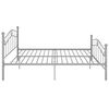 vidaXL Bed Frame without Mattress Grey Metal 160x200 cm