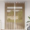 vidaXL Voile Curtains with Loops 2 pcs Light Brown 140x260 cm