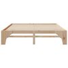 vidaXL Floor Bed Frame with Storage Brown 200 x 200 cm Solid pine wood