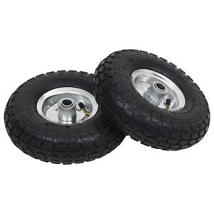 vidaXL Sack Truck Wheels 2 pcs Rubber 4.10/3.50-4 (260x83)