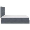 vidaXL Ottoman Bed with Mattresses Dark Grey 180x200cm Velvet