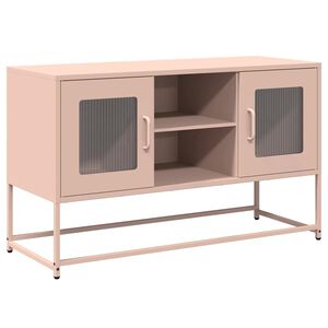 vidaXL TV Cabinet Pink 100.5x39x60.5 cm Steel