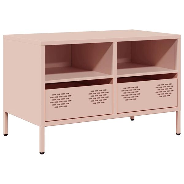 vidaXL TV Cabinet Pink 68x39x43.5 cm Cold-rolled Steel