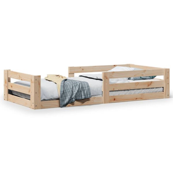 vidaXL Bed Frame without Mattress 100x200 cm Solid Wood Pine