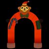 vidaXL Christmas Inflatable Arch Gate LED 380 cm