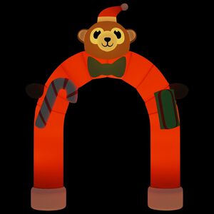 vidaXL Christmas Inflatable Arch Gate LED 380 cm