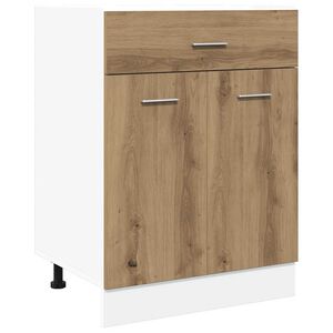 vidaXL Drawer Bottom Cabinet Lyon Artisan Oak 60x46x81.5 cm Engineered Wood