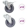 vidaXL 24 pcs Bolt Hole Swivel Casters 75 mm