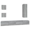 vidaXL 5 Piece TV Cabinet Set Grey Sonoma Engineered Wood