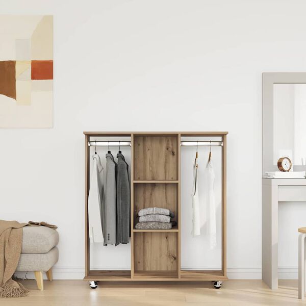 vidaXL Wardrobe Artisan oak 102 x 38 x 110 cm Engineered wood