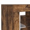 vidaXL TV Cabinet with LED Lights Smoked Oak 120x35x40 cm
