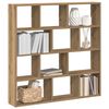vidaXL Wall Cube Shelf 12 Compartments Artisian Oak Engineered Wood